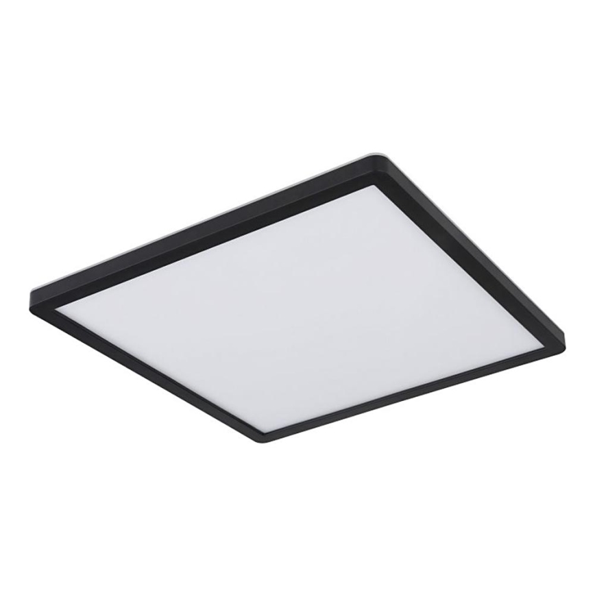 Globo - LED Dimmable bathroom ceiling light LED/24W/230V 42x42 cm IP44 black