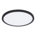 Globo - LED Dimmable bathroom ceiling light LED/24W/230V d. 42 cm IP44 black
