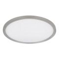 Globo - LED Dimmable bathroom ceiling light LED/24W/230V d. 42 cm IP44 matte chrome