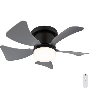 Globo - LED Dimmable ceiling fan LED/10W/230V 3000-6500K grey + remote control