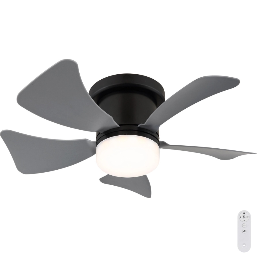 Globo - LED Dimmable ceiling fan LED/10W/230V 3000-6500K grey + remote control