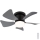 Globo - LED Dimmable ceiling fan LED/10W/230V 3000-6500K grey + remote control
