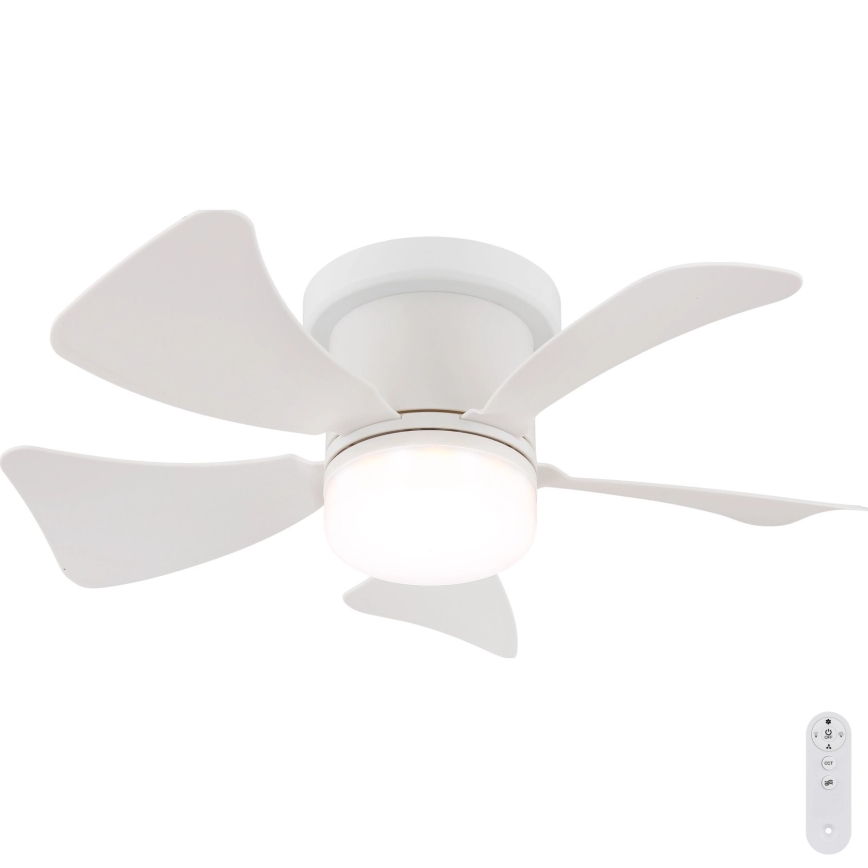 Globo - LED Dimmable ceiling fan LED/10W/230V 3000-6500K white + remote control
