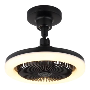 Globo - LED Dimmable ceiling fan LED/20W/230V 3000-6500K black + remote control