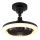 Globo - LED Dimmable ceiling fan LED/20W/230V 3000-6500K black + remote control