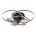 Globo - LED Dimmable Ceiling Fan LED/40W/230V 3000-6500K Black + Remote Control