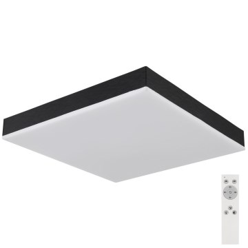 Globo - LED Dimmable ceiling light LED/24W/230V 2700-6500K black + remote control