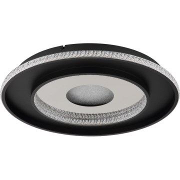 Globo - LED Dimmable ceiling light LED/30W/230V 2700-6500K d. 52,5 cm black + remote control