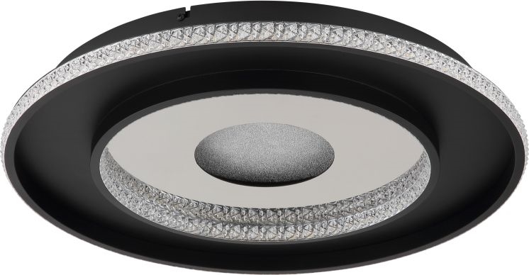 Globo - LED Dimmable ceiling light LED/30W/230V 2700-6500K d. 52,5 cm black + remote control