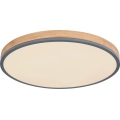 Globo - LED Dimmable ceiling light LED/40W/230V 2700-6500K d. 60 cm + remote control brown/grey
