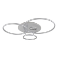 Globo - LED Dimmable Ceiling Light LED/54W/230V 2700-6500K 90x70 cm Silver + Remote Control