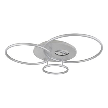 Globo - LED Dimmable Ceiling Light LED/54W/230V 2700-6500K 90x70 cm Silver + Remote Control