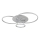 Globo - LED Dimmable Ceiling Light LED/54W/230V 2700-6500K 90x70 cm Silver + Remote Control