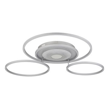 Globo - LED Dimmable ceiling light LED/60W/230V 2700-6500K 80,8x99,2 cm silver + remote control