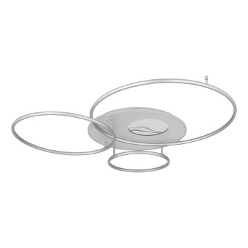Globo - LED Dimmable Ceiling Light LED/70W/230V 2700-6500K Tuya Wi-Fi Matte Chrome + Remote Control