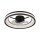 Globo - LED Dimmable ceiling light with a fan LED/30W/230V 2700-6500K black + remote control