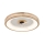 Globo - LED Dimmable ceiling light with a fan LED/30W/230V 2700-6500K brown + remote control