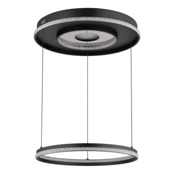 Globo - LED Dimmable chandelier on a string LED/54W/230V 2700-6500K d. 60 cm black + remote control