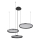 Globo - LED Dimmable chandelier on a string LED/55W/230V 2700-6000K black + remote control