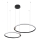 Globo - LED Dimmable chandelier on a string LED/55W/230V 2700-6000K black + remote control