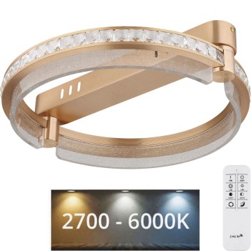 Globo - LED Dimmable crystal ceiling light LED/36W/230V 2700K-6000K + remote control