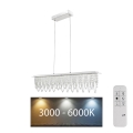 Globo - LED Dimmable crystal chandelier on a string LED/24W/230V 3000-6000K + remote control