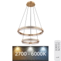 Globo - LED Dimmable crystal chandelier on a string LED/78W/230V 2700K-6000K + remote control