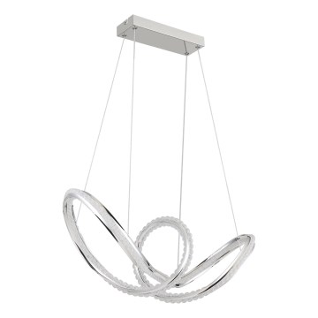 Globo - LED Dimmable pendant light on cable LED/45W/230V 2700-6000K polished chrome + remote control