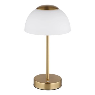 Globo - LED Dimmable rechargeable table lamp LED/2,5W/5V 1800mAh 2700K/4000K/6500K brass