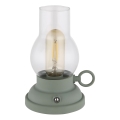 Globo - LED Dimmable rechargeable touch table lamp LED/1W/3,7V 1200 mAh green