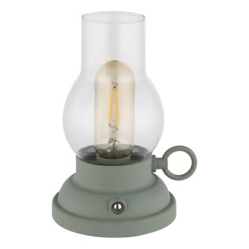 Globo - LED Dimmable rechargeable touch table lamp LED/1W/3,7V 1200 mAh green