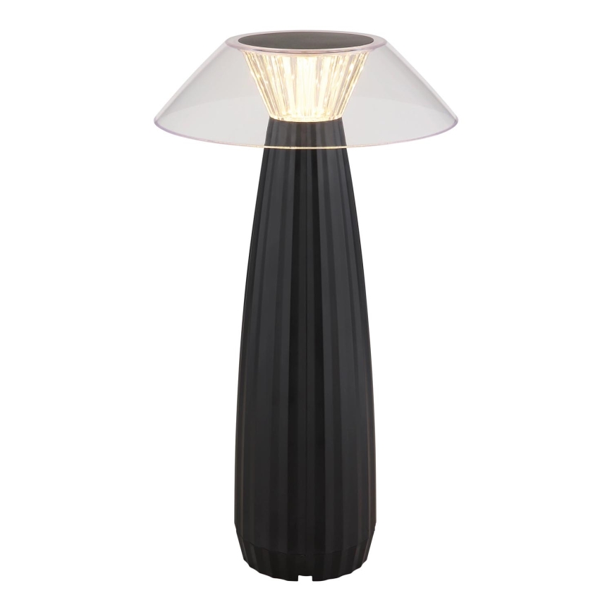 Globo - LED Dimmable rechargeable touch table lamp LED/1W/3,7V 3000K 1200mAh black