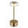 Globo - LED Dimmable rechargeable touch table lamp LED/2,5W/3,7V 2700/4000/6500K 1800mAh brass