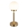 Globo - LED Dimmable rechargeable touch table lamp LED/2,5W/5V 1800mAh 2700/4000/6500K brass