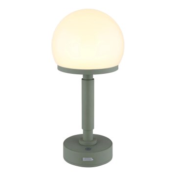 Globo - LED Dimmable rechargeable touch table lamp LED/2,5W/5V 1800mAh 2800K green
