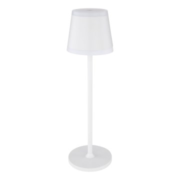 Globo - LED Dimmable rechargeable touch table lamp LED/4,6W/230V 1800 mAh USB IP54 white