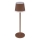 Globo - LED Dimmable rechargeable touch table lamp LED/4,6W/3,7V 3000K 1800mAh brown IP54
