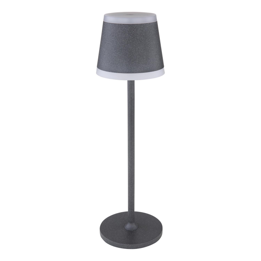 Globo - LED Dimmable rechargeable touch table lamp LED/4,6W/3,7V 3000K 1800mAh grey IP54