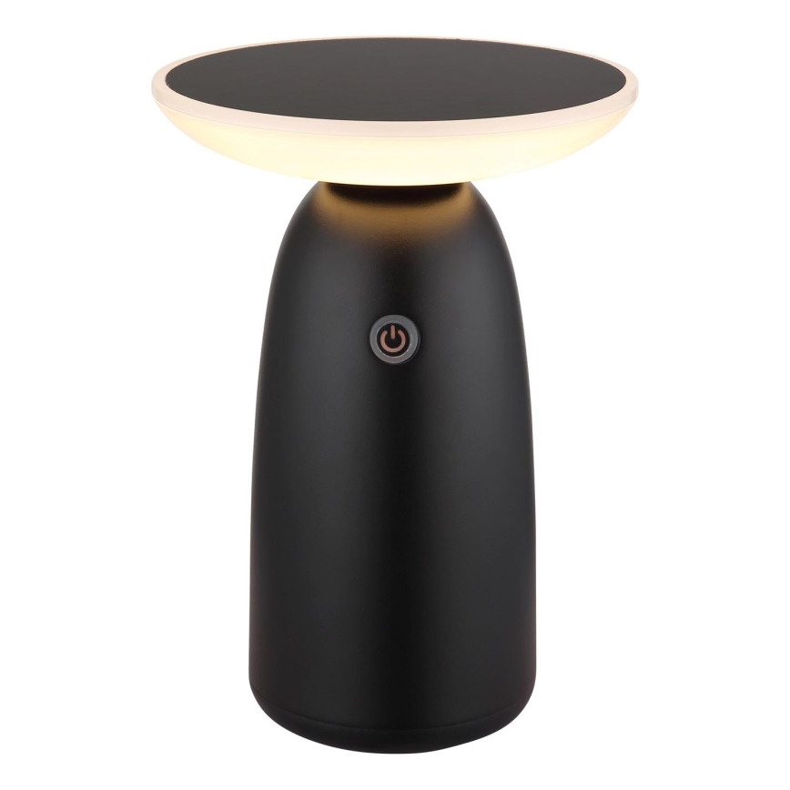 Globo - LED Dimmable solar touch lamp LED/10W/3,7V IP54 black