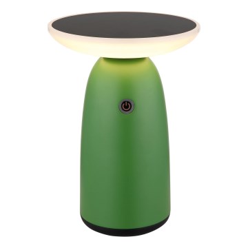 Globo - LED Dimmable solar touch lamp LED/10W/3,7V IP54 green