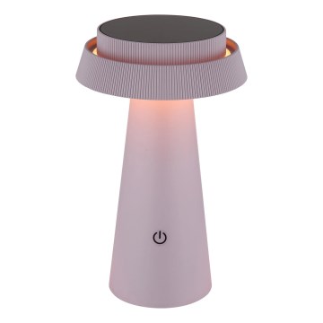 Globo - LED Dimmable solar touch lamp LED/4W/3,7W IP54 pink
