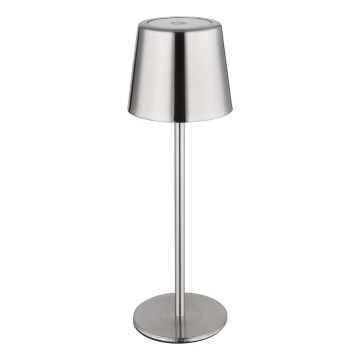 Globo - LED Dimmable Touch-Control Rechargeable Table Lamp LED/2W/3.7V 3000/4000/6000K 2200 mAh Glossy Chrome