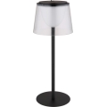 Globo - LED Dimmable touch outdoor table lamp LED/1,8W/5V IP44 1800 mAh black/clear