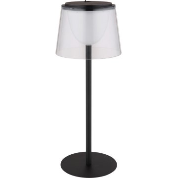 Globo - LED Dimmable touch outdoor table lamp LED/1,8W/5V IP44 1800 mAh black/clear