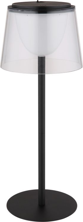 Globo - LED Dimmable touch outdoor table lamp LED/1,8W/5V IP44 1800 mAh black/clear