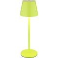 Globo - LED Dimmable Touch Rechargeable Outdoor Table Lamp 3-in-1 LED/3W/5V 3000/4000/5000K IP54 1800 mAh green