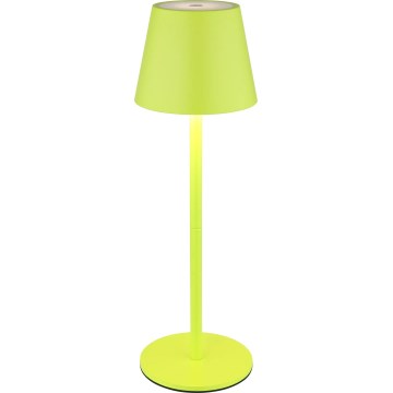Globo - LED Dimmable Touch Rechargeable Outdoor Table Lamp 3-in-1 LED/3W/5V 3000/4000/5000K IP54 1800 mAh green