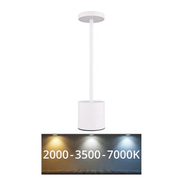 Globo - LED Dimmable touch table lamp LED/1,2W/3,7V 2000K/3500K/7000K 1200 mAh USB white