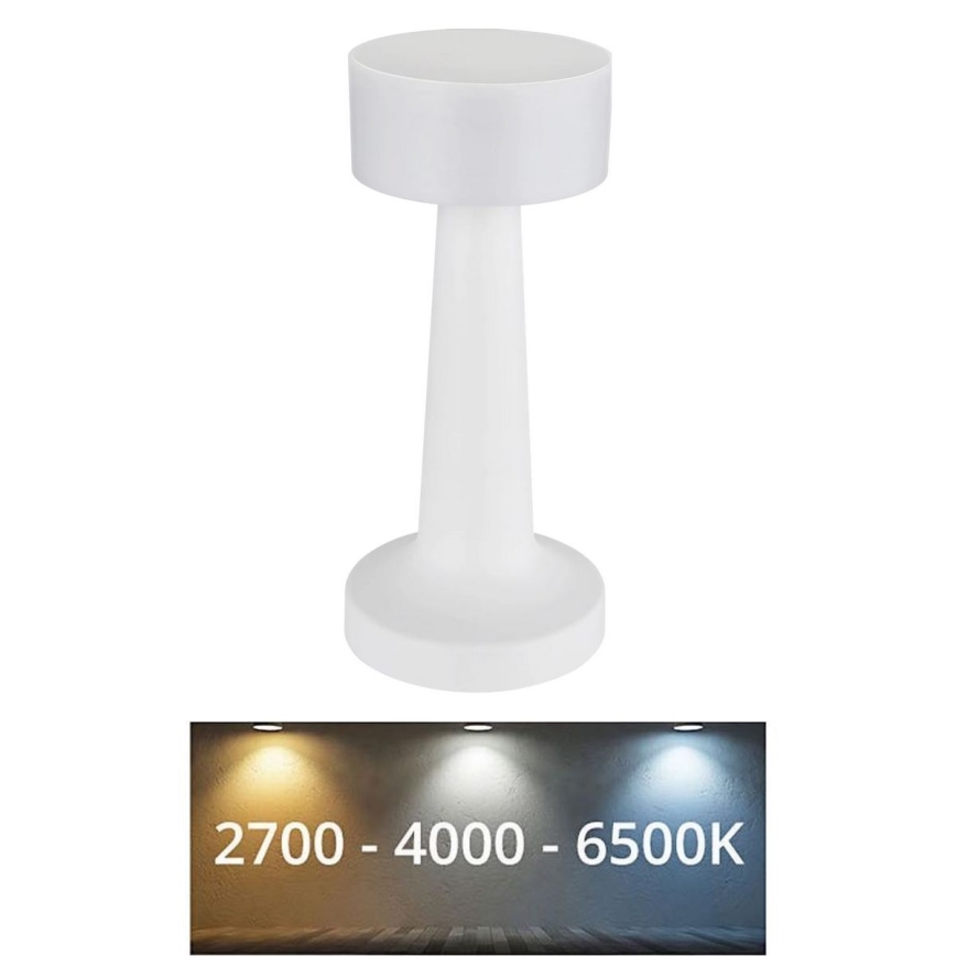 Globo - LED Dimmable touch table lamp LED/1W/3,7V 2700K/4000K/6500K 800 mAh USB white