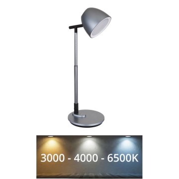 Globo - LED Dimmable touch table lamp LED/7,5W/230V 3000K/4000K/6500K grey